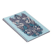 cross tattoo flower 25 ノートブック (右側)