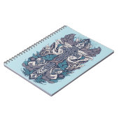 cross tattoo flower 25 ノートブック (左側)