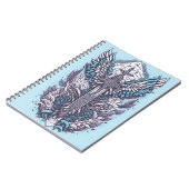 cross tattoo flower 27 ノートブック (左側)