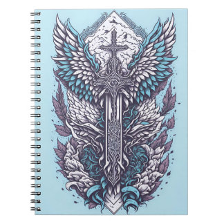cross tattoo flower 27 ノートブック