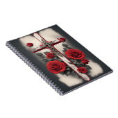 cross tattoo flower 4 ノートブック (右側)