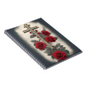 cross tattoo flower 5 ノートブック (右側)