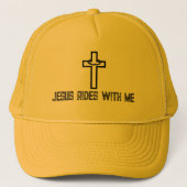 Cross Thorns Jesus Rides with Me キャップ (正面)