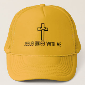 Cross Thorns Jesus Rides with Me キャップ