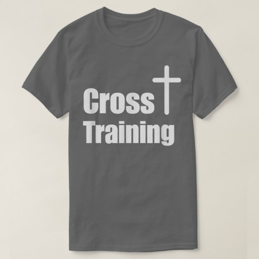 Cross Training Christian T-Shirt  Faith Workout Mo Tシャツ (デザイン正面)