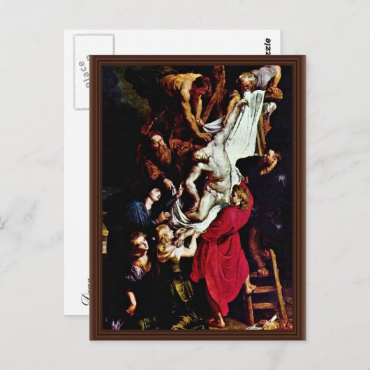 「Cross Triptych中央」パネルで、次の操作を行います。十字 ポストカード (正面/裏面)