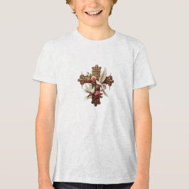 Cross with Doves – Christian Faith Inspirational D トライブレンドＴシャツ