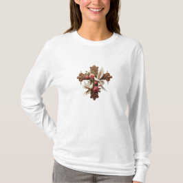 Cross with Doves – Christian Faith Inspirational D Tシャツ