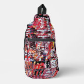 Crossbody Bag – Fragmented Pulse スリングバッグ (正面)