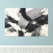 Crosscurrents in Ash キャンバスプリント (インサイチュ (ウッドフロア))