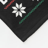 Crossed Arms Cat Funny Christmas Ugly Sweater Long フリースブランケット (角)