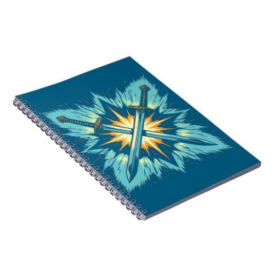 Crossed Fantasy Arrows with Glowing Energy – Dynam ノートブック (右側)