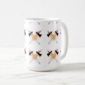 Crossed Fantasy Axes with Fiery Energy – Powerful  コーヒーマグカップ (正面右)