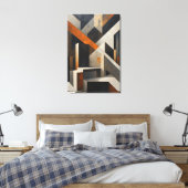 Crossed Structures キャンバスプリント (インサイチュ (寝室))