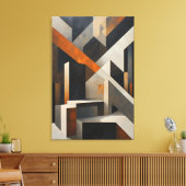 Crossed Structures キャンバスプリント (インサイチュ (リビング))