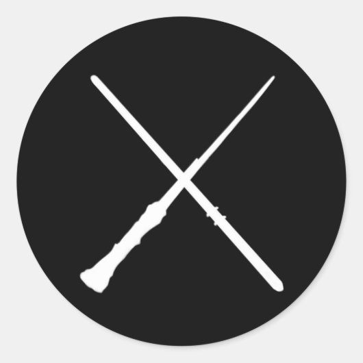 Crossed Wands ラウンドシール (正面)