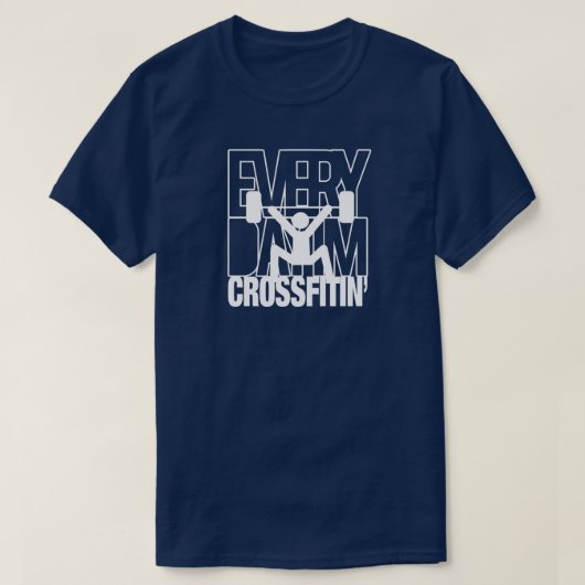 CrossFitのフィットネスの体育館のトレーニングのTシャツ Tシャツ (デザイン正面)