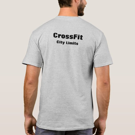 CrossFitの市境のロゴ Tシャツ (裏面)