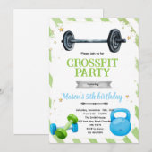 CrossFit Birthday party Invitation 招待状 (正面/裏面)