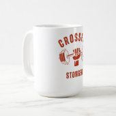 CrossFit Stronger--Power & Strength Mindset コーヒーマグカップ (正面左)