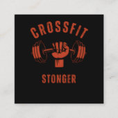 CrossFit Stronger--Power & Strength Mindset スクエア名刺 (正面)