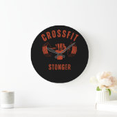 CrossFit Stronger--Power & Strength Mindset ラージ壁時計 (ホーム)