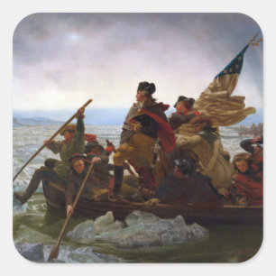 Crossing Delaware 1776:ジョージ・ワシントン将軍 スクエアシール