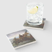 Crossing Delaware 1776:ジョージ・ワシントン将軍 ストーンコースター (横)