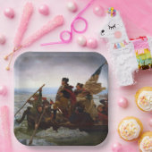 Crossing Delaware 1776：ジョージ・ワシントン将軍 ペーパープレート (パーティー)