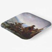 Crossing Delaware 1776：ジョージ・ワシントン将軍 ペーパープレート (傾斜あり)