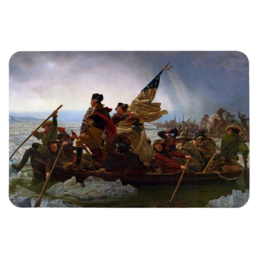 Crossing Delaware 1776：ジョージ・ワシントン将軍 マグネット (横)