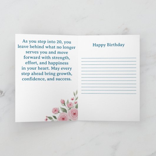 Crossing the Bridge Forward, Birthday カード (内部)