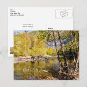 Crossing The Buffalo River Get Well Postcard ポストカード (正面/裏面)