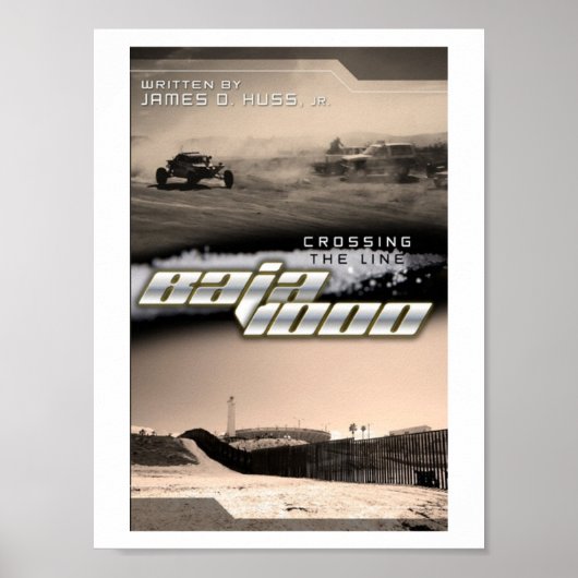 crossing the line baja 1000 poster ポスター (正面)