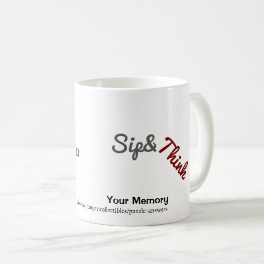 Crossmath Puzzle 1 Coffee Mug コーヒーマグカップ (正面右)