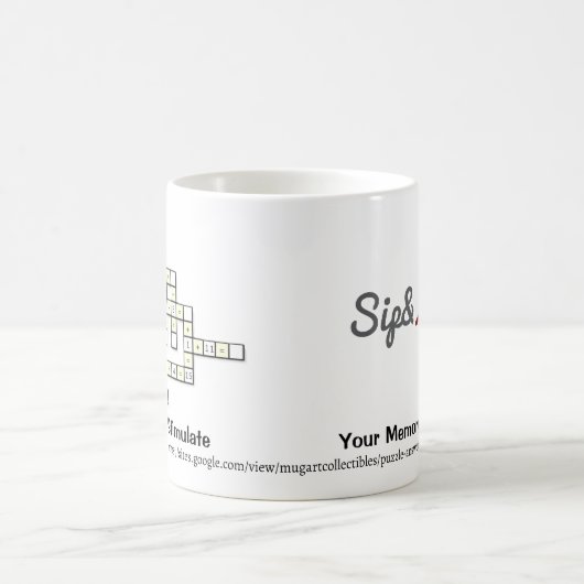 Crossmath Puzzle 1 Coffee Mug コーヒーマグカップ (中央)