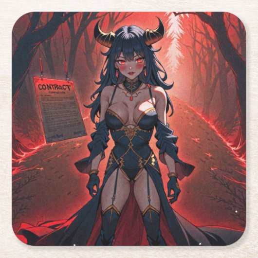 Crossroads連絡, Anime Demonでデモ スクエアペーパーコースター (正面)