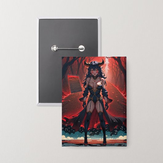 Crossroads連絡, Anime Demonでデモ 缶バッジ (正面/裏面)