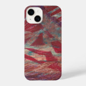 Crossroads – Bold Abstract Red Pattern iPhone Case iPhoneケース (裏面)