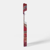 Crossroads – Bold Abstract Red Pattern iPhone Case iPhoneケース (左側面)