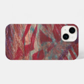 Crossroads – Bold Abstract Red Pattern iPhone Case iPhoneケース (裏面横)