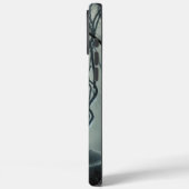 Crossroads in the Fog - Gloomy Forest Art Print Case-Mate iPhoneケース (裏面 / 左)