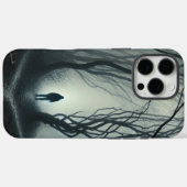 Crossroads in the Fog - Gloomy Forest Art Print Case-Mate iPhoneケース (裏面 (横))