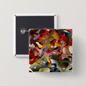 'crosstown traffic' - 2"正方形ボタン 缶バッジ (正面&裏面)