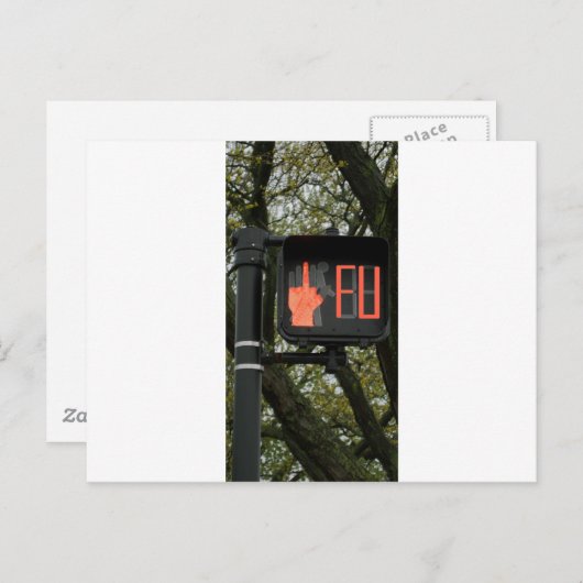 CrosswalkおもしろいはFUと言う ポストカード (正面/裏面)