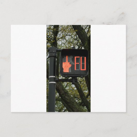 CrosswalkおもしろいはFUと言う ポストカード (正面)