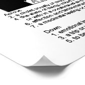 Crossword Puzzle of Love Poster ポスター (角)