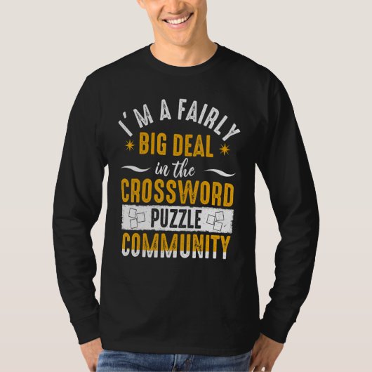 Crossword Puzzles Big Deal Retirement Puzzle  Play Tシャツ (正面)