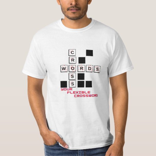 crossword puzzles tシャツ (正面)