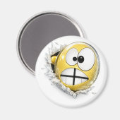 Crossy 3D Emoji Round Magnet マグネット (正面/裏面)